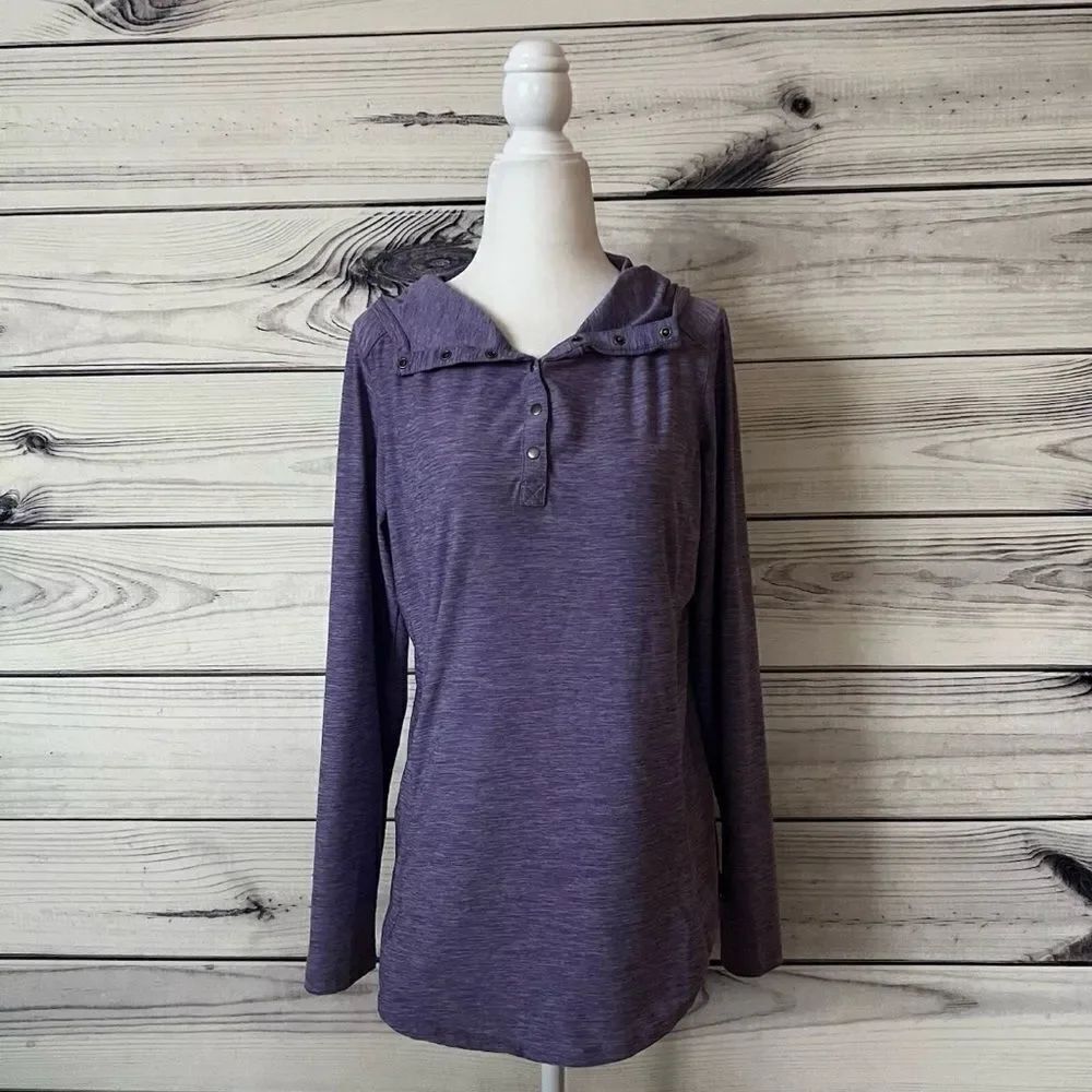Duluth Trading Co Purple Armachillo Cooling Knit Hoodie